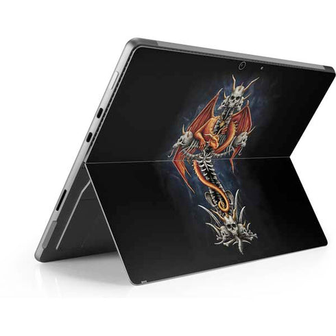 Gothic Dragon & Skull Cross by Sarah Richter Surface Pro 8 Skin
